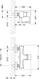 Lemark Смеситель для душа Evitta LM0503C хром – фотография-2