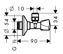 Hansgrohe Вентиль угловой "Metropol E 13902000" – фотография-2