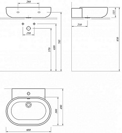 Cezares Раковина накладная "Zero CZR-050" – фотография-4