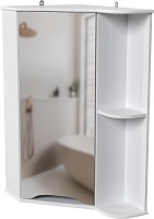 Mixline Зеркальный шкаф Корнер 56 угловой белый