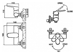 Promo Смеситель для душа Pure F9105161C-01 – фотография-2