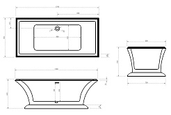 ABBER Акриловая ванна AB9237 170x80 – фотография-5