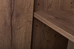 BelBagno Пенал для ванной Kraft 33/160 L Rovere Tabacco с открытой полкой – фотография-5