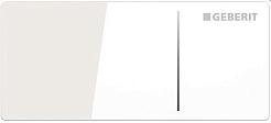 Geberit Кнопка смыва Sigma 70 115.630.SI.1 белое стекло – фотография-1