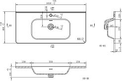 Brevita Тумба с раковиной Risacca Crema 100 серая – фотография-10