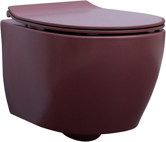 Allen Brau Чаша подвесного унитаза Fantasy 4.11004.BD бордо – фото-1