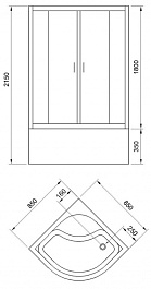 Royal Bath Душевая кабина Fato 85/85 RB85CK-T-CH – фотография-3