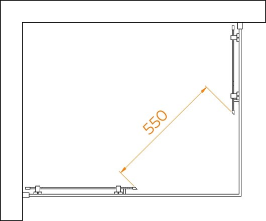 RGW Душевой уголок Passage PA-040 100x80 профиль хром стекло матовое сатинат – фотография-4