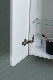 Aquanet Зеркальный шкаф Оптима 70 белый – фотография-12