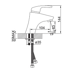 Iddis Смеситель для раковины CREATIVE D16101C – фотография-6