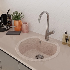 Mixline Мойка кухонная ML-GM09 песочная – фотография-4