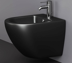 Ceramicanova Подвесное биде Metropol CN4003MB чёрное матовое – фотография-1