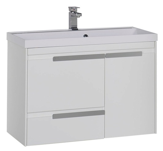 Aquanet Тумба с раковиной "Тиволи 90" белая – фото-1