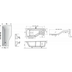 Ravak Акриловая ванна BeHappy 160 R – фотография-2