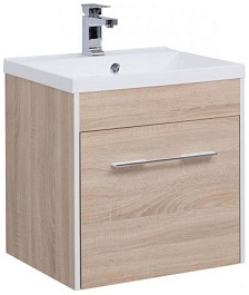 Aquanet Тумба под раковину Августа 58 дуб сонома – фотография-1