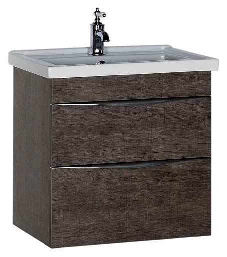 Aquanet Тумба с раковиной "Эвора 70" дуб антик – фото-1