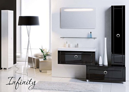 Aqwella Комплект мебели Инфинити 80 BLK – картинка-3