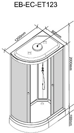 Parly Душевая кабина EB123P R – фотография-2