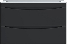 Vivon Тумба с раковиной Ostin 80 подвесная черная матовая