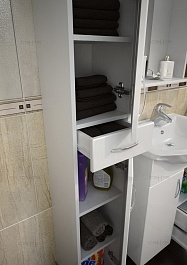 СанТа Пенал для ванной Стандарт 30 с ящиком (501002) – фотография-3