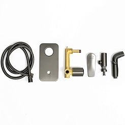 Lemark Гигиенический душ Bronx LM3720GM со встраиваемым смесителем графит – фотография-2