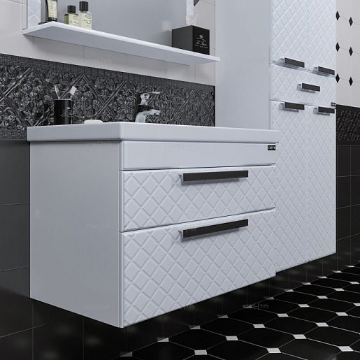 СанТа Тумба с раковиной Калипсо 80 NEW, подвесная – картинка-3