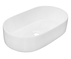 Зов Мебельная раковина Oliveeka 56 9025 глянцевая белая – фотография-1