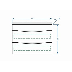 Stella Polare Мебель для ванной Белинда 70 подвесная – фотография-6