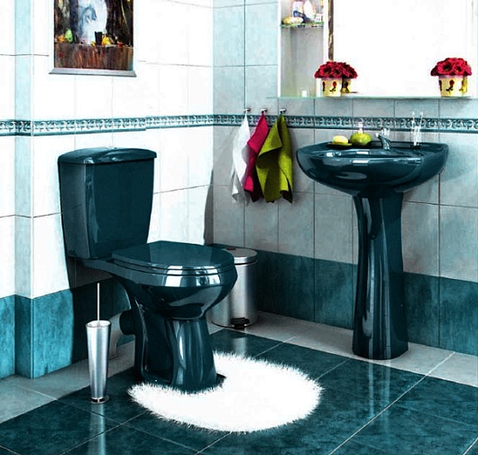 Оскольская керамика Унитаз-компакт Элисса 419190 зеленый – фотография-4