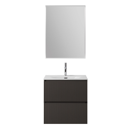 BelBagno Тумба с раковиной Uno mini 60 подвесная Темно-Серый матовый с раковиной BB-8099-3-60 – фотография-10