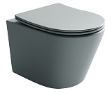 Ceramicanova Подвесной унитаз Balearica Rimless CN6000MH антрацит матовый