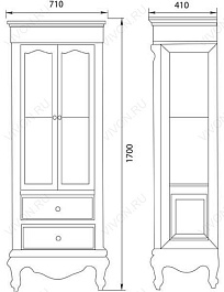 Demax Пенал для ванной "Неаполь" – фотография-2