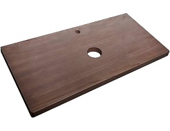 Jorno Тумба с раковиной Wood 100 белая столешница тёмная – фотография-3