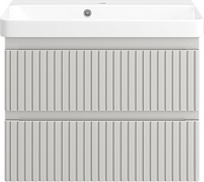 Brevita Тумба под раковину Victory 70 подвесная серый кашемир