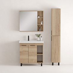 Onika Мебель для ванной Легран 80 дуб галифакс – фотография-6