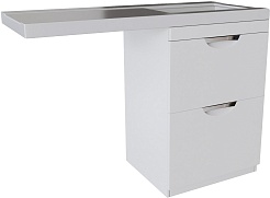 Mixline Тумба с раковиной Атлантик 120 R под стиральную машину белая – фотография-1
