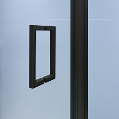 RGW Душевой уголок Stilvoll SV-145B (SV-05B + Z-050-2B) 80x110 профиль черный стекло прозрачное – фотография-4