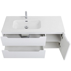 BelBagno Тумба под раковину Etna 120 L подвесная Bianco Lucido – фотография-6