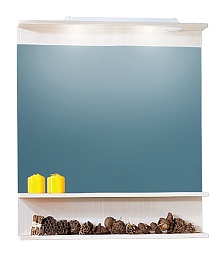 Бриклаер Зеркало для ванной Чили / Куба 80 светлая лиственница – фотография-1