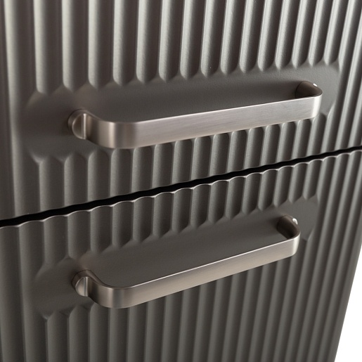 BelBagno Шкаф подвесной Due 40/150 оружейная сталь ручки Матовый атласный никель – фотография-8