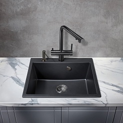 Milacio Смеситель для кухни Ultra MCU.559.TB total black – фотография-4