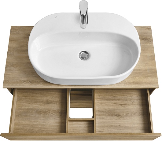 Акватон Тумба под раковину Либерти 100 дуб эльвезия – фотография-20