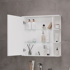 Volna Мебель для ванной Twing 80.2Y белая/бетон – фотография-16