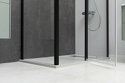 Allen Brau Душевой уголок Priority 90x90 3.31003.BBA/3.31018.BBA чёрный браш – фотография-7