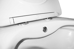 Azario Унитаз подвесной Allegro AZ-3105B безободковый с функцией биде белый – фотография-10