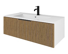 Зов Тумба под раковину Кито 120 подвесная белая/тростник