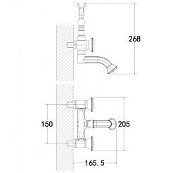 Lemark Смеситель Jasmine LM6614B для ванны – фотография-2