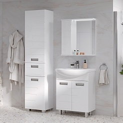 Volna Мебель для ванной Joli 60.2D L белая – фотография-3