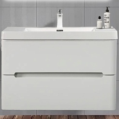 Parly Мебель для ванной River 80 подвесная лилейно-белая – фотография-5