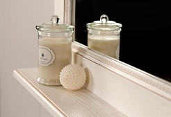 Акватон Зеркало для ванной "Жерона 105" белое золото – фотография-3